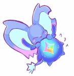 1_eye 2025 alien alternate_form ambiguous_gender big_ears biped bipedal_feral blue_body blush blush_stickers bodily_fluids chinchilla chinchillid crystal digital_drawing_(artwork) digital_media_(artwork) duo elfilin eyes_closed feral flying_sweatdrops front_view fur genwel_meteonelfilis happy holding_another hug hugging_another hugging_from_behind japanese_description kirby_(series) kirby_and_the_forgotten_land male_(lore) mammal mimitf56 mouthless nervous nintendo notched_ear purple_body purple_fur rodent semi-anthro simple_background spiked_tail spikes spikes_(anatomy) star-crossed_world starling_(kirby) starry_(kirby) sweat sweatdrop tail waddling_head white_background