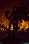 absurd_res anthro burn destruction eulipotyphlan hedgehog hi_res male male/male mammal r3gu1u5 sega shadow_the_hedgehog sonic_the_hedgehog_(series)
