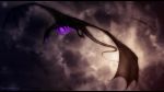  2015 ambiguous_gender black_bars claws digital_media_(artwork) dragon feral flying membranous_wings sinistereternity solo wings wyvern 