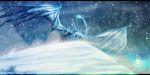  2015 day detailed_background digital_media_(artwork) dragon elemental_dragon feral outside sinistereternity sky snow snowing solo standing 
