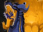 anthro black_hole bodily_fluids digital_drawing_(artwork) digital_media_(artwork) digital_painting_(artwork) dragon drooling duo fangs feral fin fire flippers fur hair hi_res hoffersanchez horn light_mouth male mouth_shot mythological_creature mythological_scalie mythology open_mouth painting_(artwork) purple_body purple_fur purple_hair saliva saliva_on_tongue saliva_string scales scalie snout spikes teeth throat tongue tongue_out vore yellow_mouth