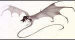  2015 ambiguous_gender black_bars claws digital_media_(artwork) dragon feral membranous_wings simple_background sinistereternity solo white_background wings 