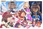  6+girls admire_vega_(starry_nocturne)_(umamusume) admire_vega_(umamusume) ahoge animal_ears armor asymmetrical_gloves barcode bare_shoulders beehunterkisser black_gloves black_jacket blonde_hair blue_capelet blue_dress blue_eyes blue_sky blush boots bow bowtie breasts brown_hair cape capelet chibi closed_eyes closed_mouth commentary crown detached_sleeves double-parted_bangs dress ear_covers ear_ornament ear_ribbon ears_through_headwear english_commentary epaulettes facial_mark flower_in_eye gloves gold_boots gold_corset green_bow grey_hair hair_between_eyes hair_flaps hair_ornament hairband hand_puppet hat headband heart heart_facial_mark heart_hands horse_ears horse_girl horse_tail jacket japanese_clothes kasamatsu_tracen_training_uniform kimono long_hair long_sleeves loves_only_you_(9927_wishes)_(umamusume) loves_only_you_(umamusume) low_ponytail marche_lorraine_(umamusume) medium_breasts medium_hair meisho_doto_(turbulent_blue)_(umamusume) meisho_doto_(umamusume) mini_crown mismatched_ear_covers mismatched_gloves multicolored_hair multiple_girls musical_note narita_top_road_(the_proud_road)_(umamusume) narita_top_road_(umamusume) neckerchief necktie oguri_cap_(umamusume) open_mouth orange_hair orange_tail pink_cape pink_crown pink_eyes pink_hair pink_hairband pink_headband pink_kimono pink_sleeves ponytail puppet purple_dress purple_eyes purple_jacket red_cape red_hair sakura_bakushin_o_(blossom_in_learning)_(umamusume) sakura_bakushin_o_(umamusume) sakura_chitose_o_(umamusume) sakura_chiyono_o_(strength_in_full_bloom)_(umamusume) sakura_chiyono_o_(umamusume) sakura_laurel_(saisir_le_reve)_(umamusume) sakura_laurel_(umamusume) shirt short_hair short_sleeves shorts shoulder_armor single_ear_cover skirt sky sleeveless sleeveless_jacket sleeveless_kimono smile star_(sky) symbol_in_eye t.m._opera_o_(o_sole_suo!)_(umamusume) t.m._opera_o_(umamusume) tail thighhighs track_jacket two-tone_hair two-tone_skirt umamusume umamusume:_cinderella_gray umamusume:_road_to_the_top umamusume:_star_blossom white_gloves white_hair white_jacket white_necktie white_thighhighs yellow_neckerchief 