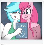  2015 anthro cookie duo earth_pony equine fan_character female food friendship_is_magic hi_res horse mammal my_little_pony pegasus pinkamena_(mlp) pinkie_pie_(mlp) pony somescrub squeaky_clean wings 