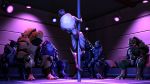  alien group hadronighini krogan male mass_effect masturbation penis pole stripper stripper_pole thick_penis turian video_games voyeur 