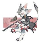 2026 3_claws 3_ears 3_fingers 3_toes ambiguous_gender anthro avali avian bottomless bottomless_ambiguous bottomless_anthro claws clothed clothed_ambiguous clothed_anthro clothing coat coat_only digital_media_(artwork) digitigrade dipstick_feathers dipstick_tail eyebrows feathers feet finger_claws fingers full-length_portrait grey_body grey_clothing grey_coat grey_tail grey_topwear gun head_tuft hi_res hindpaw holding_gun holding_object holding_ranged_weapon holding_rifle holding_weapon inner_ear_fluff iris leg_tuft looking_at_viewer markings mouth_closed multi_ear multicolored_body multicolored_feathers pawpads paws pink_inner_ear portrait ranged_weapon red_eyes red_pawpads rifle shaded simple_background solo tail tail_markings theresnobody827 toe_claws toes topwear topwear_only tuft weapon white_background white_body white_eyebrows white_inner_ear_fluff white_sclera white_tail_tip winged_arms wings