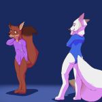 absurd_res amber_eyes anthro arctic_fox big_tail blackmail blue_clothing blue_eyes blue_leotard bullying butt canid canine caught_in_the_act caught_off_guard clothed clothing crossdressing digital_drawing_(artwork) digital_media_(artwork) duo embarrassed embarrassed_expression embarrassed_male emotional_damage erection erection_under_clothing female femboy feminization forced forced_feminization fox fur genitals gymnast gymnast_leotard gymnastics hi_res humiliation ivangogh leotard looking_at_genitalia looking_at_penis male male/female mammal ogling penis public_erection purple_clothing purple_leotard red_body red_fox red_fur scared shaded skimpy skinny skinny_male smile smirk smirking_at_another sports_uniform sportswear tail taunting true_fox unwanted_erection white_body white_fur