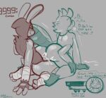  2026 4_arms 4_toes anal anal_penetration anthro anthro_on_anthro anthro_penetrated anthro_penetrating anthro_penetrating_anthro arachnid araneomorph arm_wraps arthropod arthropod_abdomen big_butt blush bodily_fluids bouncing_butt breath bunny_brawler_(felino) butt cum cum_from_ass cum_in_ass cum_inside cum_on_butt cum_on_leg dialogue duo english_text exoskeleton feet felino foot_wraps fucked_silly fur furgonomics gameplay_mechanics genital_fluids gui half-closed_eyes health_bar interspecies jumping_spider kneeling kneeling_sex lagomorph leporid lust_bar male male/male male_penetrated male_penetrating male_penetrating_male mammal multi_arm multi_limb narrowed_eyes nile_(ittybittyjay) overstimulation panting peacock_spider penetration rabbit sex sketch sleeveless_hoodie smile smirk speech_bubble spider text toes tongue tongue_out wraps 