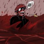 asphyxiation blood bodily_fluids christian_cross christian_symbol christianity clothing cross crucifix drowning hi_res human human_only isolated male mammal not_furry priest raining_blood religion religious_symbol robe salem_(reubz) scared sea solo thalassophobia unknown_artist water