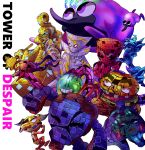  black_sclera blue_eyes blue_goddess_(miitopia) boss_snurp_(miitopia) closed_eyes colored_sclera colossal_serpent_(miitopia) commentary_request dragon earrings elite_goblin_(miitopia) english_text facial_hair fang goblin golem gourmet_burger_(miitopia) green_eyes heavy_golem_(miitopia) highres holding holding_pitchfork holding_staff jewelry juvenile_snurp_(miitopia) large_nose light_lord_(miitopia) light_sage_(miitopia) miitopia mustache neon_pharaoh_(miitopia) one-eyed open_mouth pitchfork purple_eyes red_eyes red_fiend_(miitopia) rikka_natsu_27 simple_background spoilers staff teeth thick_eyebrows white_background yellow_eyes 