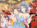  5girls :3 :d :o ^_^ absurdly_detailed_composition anger_vein angry arare_(food) architecture armband arrow_(projectile) bare_shoulders blonde_hair blue_armband blue_bow blue_dress blue_eyes blue_hair blunt_bangs blush blush_stickers body_blush bow bowl bowl_cut box bra branch breasts brown_hair chinese_knot cleavage closed_eyes closed_mouth collarbone detached_collar dress drumsticks east_asian_architecture fan_print food frown game_cg gem green_eyes green_trim grey_hair hair_bow hair_ornament hair_ribbon hairclip haori hat headpiece hina_arare hina_ningyou hinadan hinamatsuri hirabitai holding holding_branch holding_drumsticks holding_food holding_tray ice japanese_clothes jitome kimono large_breasts lattice layered_kimono lens_flare light_particles long_hair low_neckline middle_part minori_(senran_kagura) mochi mole mole_under_mouth multiple_girls murakumo_(senran_kagura) navel no_mask object_request official_alternate_costume official_art open_mouth orange_bow parted_bangs pelvic_curtain pink_bra print_kimono quiver red_eyes red_gem revealing_clothes ribbon ribbon-trimmed_bow ribbon-trimmed_kimono ribbon-trimmed_thighhighs ribbon_trim saishi sakura_mochi scowl senran_kagura senran_kagura_new_link senran_kagura_shinovi_versus shaded_face shiki_(senran_kagura) shiny_skin short_hair shouji side_ponytail sliding_doors smile solo spilling surprised tassel tate_eboshi thighhighs tray twintails underwear wagashi waist_bow warabimochi white_bow white_haori white_kimono white_thighhighs worried yellow_bow yozakura_(senran_kagura) yumi_(senran_kagura) 