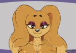  2018 animated anthro big_breasts blush bouncing_breasts breasts canine collarbone digital_media_(artwork) dog dogmom drooling female fur hair huge_breasts hypnosis iamaneagle_(artist) long_hair looking_at_viewer mammal mature_female mind_control nipples nude open_mouth saliva saluki simple_background smile solo spiral_eyes 
