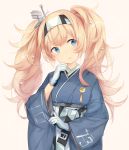  alternate_costume blonde_hair blue_eyes flower gambier_bay_(kantai_collection) gloves hairband highres japanese_clothes kantai_collection kimono long_hair long_sleeves malachite multicolored multicolored_clothes multicolored_gloves pink_background simple_background solo twintails white_flower wide_sleeves 