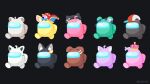  ahoge among_us animal_ears animal_hat astronaut baseball_cap blue_bow bow candy cat_hat commentary_request crown food fox_ears hair_ornament hairclip hat highres himemori_luna hololive inugami_korone jester_cap multiple_views nekomata_okayu omaru_polka ookami_mio oozora_subaru rizu_(rizunm) sakura_miko shirakami_fubuki shishiro_botan skull_hair_ornament uruha_rushia wolf_ears 