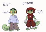 2025 4_fingers 4_toes amphibian anthro artist_name assassin's_creed bandage bandaged_foot bandaged_hand barefoot black_eyebrows bottomwear brown_bottomwear brown_clothing brown_pants bullfrog_(captain_laserhawk) captain_laserhawk:_a_blood_dragon_remix clothed clothed_anthro clothed_male clothing colored digital_drawing_(artwork) digital_media_(artwork) english_description english_text eyebrows eyelashes feet fingers fist frog fully_clothed fully_clothed_anthro fully_clothed_male furrowed_eyebrows green_body green_skin green_tail grey_clothing grey_shirt grey_topwear hi_res horizontal_pupils light lighting looking_at_viewer male male_anthro mouth_closed multicolored_body multicolored_skin orange_sclera pants patch_(fabric) pupils red_bottomwear red_clothing red_hood red_pants red_topwear red_vest shaded shirt signature sillyhog simple_background solo standing straight_legs tail text thick_eyebrows time_lapse toes topwear two_tone_body two_tone_skin ubisoft vest white_background yellow_eyes