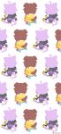  2girls absurdres ahoge animal_ears animal_hood artist_name black_hoodie blue_bow blue_shoes bow braid cat_ears cat_girl cat_hood cat_tail commentary_request dog_ears dog_girl dog_tail dress frilled_jacket frills from_behind hair_between_eyes hair_ornament hair_tie hairclip highres hololive hood hoodie inugami_korone inugami_korone_(1st_costume) jacket jewelry light_blush multiple_girls necklace nekomata_okayu nekomata_okayu_(1st_costume) open_mouth pants purple_eyes red_bow red_socks rizu_(rizunm) shoes simple_background socks standing tail twin_braids virtual_youtuber white_background white_dress white_pants yellow_shoes 