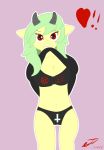  &lt;3 becky_sage breasts caprine clothed clothing cute daddy_pone equine female goat heresy horn horse mammal my_little_pony panties partially_clothed pony presenting simple_background underwear 