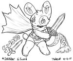  honedge jakecat melee_weapon nintendo pok&eacute;mon pok&eacute;mon_(species) spinda sword video_games weapon 