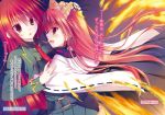  2girls claire_rouge multiple_girls red_eyes red_hair rubia_elstein seirei_tsukai_no_blade_dance sisters 