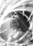  1boy jio_inzagi monochrome seirei_tsukai_no_blade_dance sword 