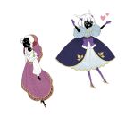  :d ^_^ black_skin blue_skirt blush_stickers bob_cut closed_eyes colored_skin eleanor_(ohmyeleanor) gloves hand_chains head_chain heart highres jewelry large_ribbon long_sleeves pantyhose parted_bangs puffy_long_sleeves puffy_short_sleeves puffy_sleeves purple_gloves purple_pantyhose purple_ribbon purple_skirt purple_slippers purple_veil ribbon shirt shoes short_hair short_sleeves skirt sky:_children_of_the_light slippers smile veil waist_ribbon white_background white_hair white_shirt yellow_shoes 