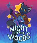  bass cat feline instrument invalid_color kinkykenku_(artist) mae_(night_in_the_woods) mae_borowski mammal music night_in_the_woods 