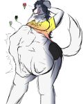  abdominal_bulge anthro belly big_belly borzoi bottomwear canid canine canis clothed clothing digestion_implied domestic_dog female floppy_ears group heart_symbol hi_res hunting_dog imprints licking licking_lips mammal oral_vore rhainbowmetall shirt shorts sighthound snoutdevout sonia_(snoutdevout) text text_on_clothing text_on_shirt text_on_topwear tongue tongue_out topwear trio vore 