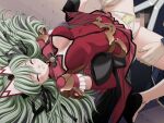  1boy 1girl 2000s_(style) arms_behind_back bdsm blush bondage bound breasts censored cleavage cleavage_cutout clenched_teeth closed_eyes clothed_sex clothing_aside clothing_cutout elbow_gloves elixir_rose game_asset gloves green_hair hair_ribbon hetero kagashima_itsuki large_breasts long_hair lying magical_girl mahou_senshi_(series) mahou_senshi_elixir_knights missionary mosaic_censoring night non-web_source official_art outdoors panties panties_aside penis rape ribbon saitou_natsuki self-datamine sex shoes solo_focus spread_legs tears teeth underwear vaginal variant_set visual_novel_cg yellow_panties 