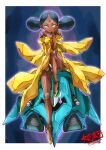  android beam_cannon bindi black_hair commentary_request dark_skin desi dress elmeth exposed_internal_machinery green_eyes gundam highres lalah_sune mecha mecha_focus mechanization mobile_armor mobile_suit mobile_suit_gundam no_humans panties riding robot science_fiction sitting space spacecraft taiga_hiroyuki underwear white_panties zeon zero_gravity 