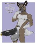 anthro armpit_hair athletic athletic_male balls big_penis black_glans black_nipples black_nose black_penis bodily_fluids body_hair breath brown_body brown_fur colored crotch_tuft digital_drawing_(artwork) digital_media_(artwork) distracting_watermark english_text eyewear fur furry_tail genital_fluids genital_piercing genitals glans glans_piercing glasses grey_body grey_fur hi_res huge_penis hyena hyper hyper_genitalia hyper_penis jiro_haida_(aggretsuko) leaking_precum long_penis male mammal nipple_piercing nipples penis penis_piercing piercing precum precum_string signature snout solo spotted_hyena sweat sweatdrop sweaty_balls sweaty_genitalia tail talking_to_viewer text tsukielewds tuft unimpressed vein veiny_penis watermark wearing_glasses white_body white_fur white_tail