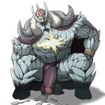  bara blush cape cum ejaculation faceless fate/grand_order fate_(series) flaccid horns ivan_the_terrible_(fate/grand_order) large_penis loincloth loincloth_aside male_focus muscle penis sex_toy simple_background sitting solo spread_legs sunspotfish sweat white_background 