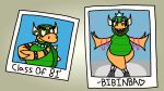 16:9 2_toes 3_fingers anthro blue_crown blue_jewelry blue_necklace bracelet breasts claws eyeshadow eyewear fangs feet female fingers gem glasses green_body green_eyes green_scales green_shell horn jewelry koopa looking_up makeup mario_bros mrnarwhalsworth necklace nintendo open_mouth open_smile pearl_(gem) pearl_necklace pink_bracelet polaroid_photo purple_eyeshadow queen_clawdia_(mrnarwhalsworth) scales scalie shell smile spiked_bracelet spiked_shell spikes spikes_(anatomy) tan_body teeth thick_thighs toes white_horn wide_hips widescreen yellow_eyewear yellow_glasses