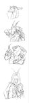 anthro blood bodily_fluids death decapitation dragon duo dying elemental_creature elemental_dragon female feral glepnir gore gore_focus hard_vore hi_res horn ice_dragon imminent_vore immortal jasmine_(jasminethedragon) killing knife laugh male monochrome mythological_creature mythological_scalie mythology scalie scared sequence snuff throat_slash vore