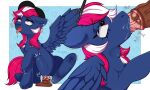5:3 abdominal_bulge absurd_res ahegao blue_body dildo dildo_sitting equid equine fellatio female hasbro hi_res horse katoda looking_pleasured mammal my_little_pony mythological_creature mythological_equine mythology neck_bulge oral pegasus penetration penile pink_and_white_hair pony riding_dildo scankatze sex sex_toy solo tongue tongue_out wings