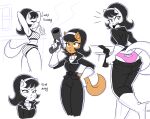 angry anthro beverage blush bottomwear bottomwear_pull bra clothed clothing clothing_pull domestic_cat english_text felid feline felis female front_view gun hand_behind_head hand_on_hip hi_res imsomethingradical juice_(beverage) juice_box kitty_katswell looking_back mammal multiple_poses name_on_clothing name_on_panties name_on_underwear nickelodeon panties pants pants_pull panty_shot partially_colored pink_clothing pink_panties pink_underwear polka_dot_panties pose ranged_weapon side_view sketch sketch_background solo standing t.u.f.f._puppy text underwear underwear_only voyeur walking weapon yelling