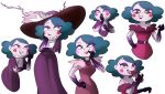  alpha_channel clothed clothing eclipsa_butterfly human love mammal multiple_poses namygaga not_furry pose romantic simple_background solo star_vs._the_forces_of_evil transparent_background waifu 