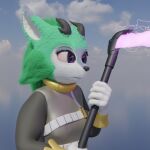 1:1 3d_(artwork) 5_fingers absurd_res anthro archie_comics blender_(artwork) clothed clothed_anthro clothed_female clothing clove_the_pronghorn digital_media_(artwork) doublestuffed female fingers fully_clothed fur gloves green_body green_fur handwear hi_res holding_object mammal melee_weapon polearm pronghorn purple_eyes scythe sega solo sonic_the_hedgehog_(archie) sonic_the_hedgehog_(comics) sonic_the_hedgehog_(series) weapon