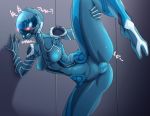  alien breasts clitoris eyeless female grey_background mag_(warframe) mouthless nipples not_furry pochincoff pussy simple_background solo vaginal video_games warframe ポチンコフ_(artist) 