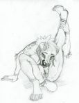  autocunnilingus breasts cheetah fangs feline female fur hair licking licking_lips looking_at_viewer mammal masturbation nude oral pussy pussy_juice ruaidri sketch solo spots spotted_fur tongue tongue_out vaginal 