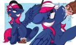 5:3 abdominal_bulge absurd_res ahegao blue_body bodily_fluids cum cum_in_mouth cum_in_vagina cum_inside dildo dildo_sitting equid equine fellatio female genital_fluids hasbro hi_res horse katoda looking_pleasured mammal my_little_pony mythological_creature mythological_equine mythology neck_bulge oral pegasus penetration penile pink_and_white_hair pony riding_dildo scankatze sex sex_toy solo tongue tongue_out wings