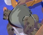 3d_(artwork) 6:5 anthro bent_over boxer_briefs brown_body butt butt_slap camo camo_clothing camo_print camo_underwear chair clothing digital_media_(artwork) discipline duo facial_hair footwear furniture goatee grey_clothing grey_underwear hi_res knee_highs legwear locker_room looking_back male male/male markings nervous orange_eyes paddle pattern_clothing pattern_underwear print_clothing print_underwear punishment reggieigulas slap socks spanking spots spotted_markings underwear waistband_stripe wedgie white_clothing white_footwear white_socks zack_(reggieigulas)