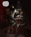 2025 anthro armwear ashtray_fetish ball_tuft balls black_metal blitzkriegotter bodily_fluids boots bracelet bullet bullet_belt chaps chastity_cage chastity_device cigar_ash cigarette cigarette_smoke clothing comic corpse_paint cuff_(restraint) dialogue digital_media_(artwork) dirty_talk dripping drone dungeon duo english_text felid footwear furniture genital_fluids genitals gloves grungoth_borgzan grungotharts handwear harness hi_res holding_cigarette holding_object jewelry lamp latex latex_armwear latex_chaps latex_clothing latex_gloves latex_handwear latex_skinsuit latex_straitjacket leaking_precum leather leather_boots leather_clothing leather_cuffs leather_footwear leather_harness leg_harness lion male male/male mammal micropenis muir_cap mustelid occult_symbol otter pantherine penis pentagram plug_(sex_toy) precum precum_drip profanity pubes restraints sex sex_toy shoes shoulder_pads skinsuit small_penis smoke sofa sofa_sex speech_bubble spiked_bracelet spiked_shoulder_pads spikes straitjacket symbol tattoo text tight_clothing tuft vein veiny_penis waders watermark whip