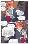absurd_res accessory amadose anthro apode bite biting_lip biting_own_lip blush breasts brown_body brown_fur canid canine cleavage clothed clothing comic dialogue digit_ring disney dress english_text female feral fingers fox fur green_eyes grey_body grey_fur group hands_on_own_face heart_symbol hi_res husband_and_wife interspecies jewelry judy_hopps lagomorph legless leporid long_ears male male/female mammal married_couple multicolored_body multicolored_fur narrowed_eyes necktie nick_wilde orange_body orange_fur predator/prey purple_eyes rabbit reptile ring scalie scut_tail self_bite short_tail snake speech_bubble standing suit tail tan_body tan_fur text thick_thighs waist_grab wedding_ring wide_hips zootopia