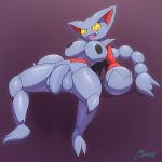  2018 absurd_res anthro anthrofied balls barefoot big_breasts breasts butt claws dickgirl digital_drawing_(artwork) digital_media_(artwork) flaccid gliscor hi_res humanoid_penis intersex looking_at_viewer lying membranous_wings miso_souperstar nintendo nipples nude open_mouth penis pok&eacute;mon pok&eacute;mon_(species) simple_background smile solo teeth toe_claws tongue video_games wings yellow_eyes 