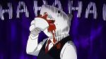  1boy animated boku_no_hero_academia laughing nezu_(boku_no_hero_academia) suit tea tie 