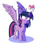  &lt;3 2018 alpha_channel cutie_mark equine female feral friendship_is_magic hair horn mammal multicolored_hair my_little_pony simple_background smile solo speech_bubble tralalayla transparent_background twilight_sparkle_(mlp) unicorn_horn winged_unicorn wings 