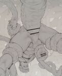 2025 ambiguous_feral ambiguous_gender ambiguous_penetrating ambiguous_penetrating_male anal anal_penetration anus backsack balls belly_hair bestiality blurred_background blush blush_lines bodily_fluids body_hair bottomless bottomless_human bottomless_male censor_bar censored censored_genitalia censored_penis clothed clothing digital_drawing_(artwork) digital_media_(artwork) duo erection eyebrows feral feral_penetrating feral_penetrating_human genitals glans greyscale hair hairy_legs huge_penetration human human_on_feral human_penetrated hyper hyper_penetration ineffective_censorship interspecies liquid male male/ambiguous male_human male_penetrated mammal monochrome navel open_mouth penetration penis perineum questionable_consent raised_inner_eyebrows restrained restrained_by_tentacles sex shirt short_hair spread_legs spreading stretched_anus sweat sweaty_face taro007 tentacle_around_arm tentacle_around_leg tentacle_around_penis tentacle_around_waist tentacle_creature tentacle_in_ass tentacle_penetration tentacle_sex tentacles topwear unknown_liquid upside_down vein veiny_tentacles