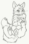 6_nipples animal_genitalia animal_vulva anus big_vulva black_and_white bodily_fluids canid canine canine_genitalia canine_vulva digital_media_(artwork) female female_feral feral fox fur genital_fluids genitals hi_res looking_at_viewer lying mammal monochrome multi_nipple nipples nullenigma on_back pawpads puffy_anus solo spread_legs spreading tail teats tongue tongue_out vaginal_fluids vulva whiskers