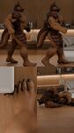 4_panel_comic 4k 5_fingers 5_toes 9:16 abs absurd_res animal_genitalia anthro balls biceps big_balls black_claws black_nipples black_pawpads black_sclera black_toe_claws book bookshelf brown_body brown_fur canid canine canis claws comic dal_(dal_your_pal) domestic_dog family_guy_death_pose feet finger_claws fingers forearm_muscles fur furniture genitals german_shepherd hand_behind_back herding_dog hi_res k2comix_stubbed_toe_meme leg_scar living_room male mammal meme muscular muscular_anthro muscular_male nipples notched_ear nude obliques on_ground ottoman pastoral_dog pawpads pecs picture_frame plant plant_pot potted_plant scar sheath shoulder_scar sofa solo stubbed_toe tail thigh_scar toe_claws toes underpaw vein veiny_feet walking wall_(structure) whispurrpawz white_eyes wood wood_wall