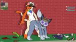 2026 against_surface against_wall all_fours anthro anthro_on_anthro anthro_penetrated anthro_penetrating anthro_penetrating_anthro arctic_fox big_butt big_penis black_clothing black_collar black_eyes black_hat black_headwear black_nose blue_kerchief bodily_fluids breath brick brick_wall butt canid canine clothing collar dewskie_(afterdarkulated) doggystyle domestic_cat duo erection fan_character felid feline felino felis fox from_behind_position fur gameplay_mechanics genital_fluids genitals glans green_kerchief grey_body grey_fur grey_penis gui hat headgear headwear health_bar hi_res interspecies kerchief ludo_(emarosa) male male/male male_penetrated male_penetrating male_penetrating_male mammal minimap mostly_nude multicolored_kerchief open_mouth orange_body orange_fur orange_kerchief outside penetration penis pink_glans pink_inner_ear pixile_studios precum purple_kerchief rainbow_kerchief red_kerchief sex smile spiked_collar spikes super_animal_royale super_cat_(sar) super_fox_(sar) super_platinum_fox_(sar) tail tail_tuft tan_body tan_fur throbbing throbbing_penis true_fox tuft wall_(structure) white_body white_fur yellow_kerchief